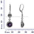 Designer Amethyst Gemstone 925 Sterling Silver Earring